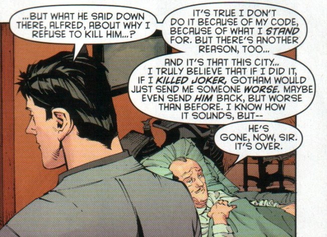 Oh yeah, there's that "code" of mine and all that, but the real reason is because I'm superstitious...